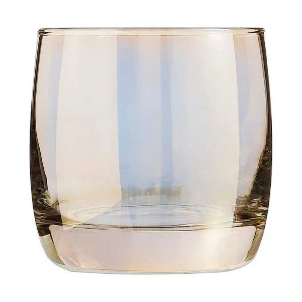 Стаканы набор 4шт 310мл стекло ЗОЛОТИСТЫЙ ХАМЕЛЕОН низкие  (4)