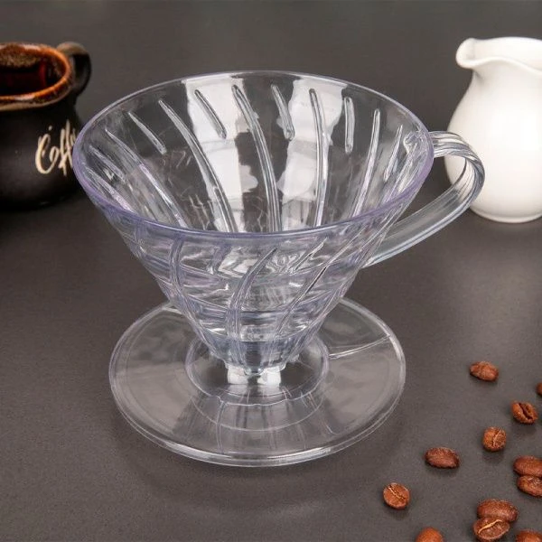 Воронка для кофе (пуровер) 9,5*8см пластик V-01/JC-10877 (120)