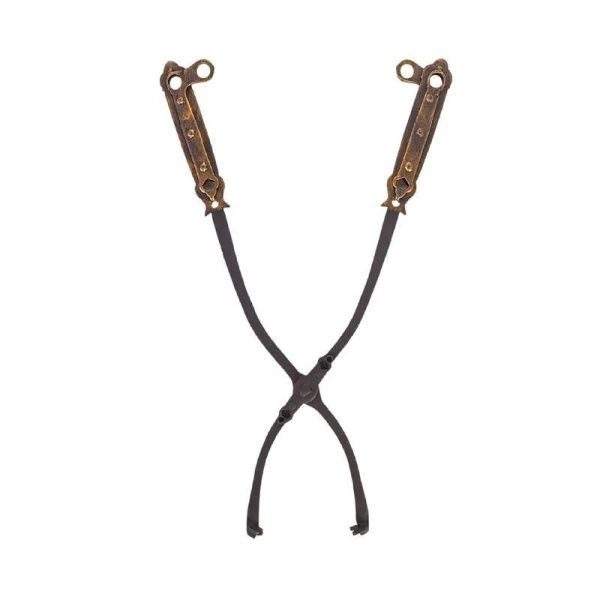 Клещи для камина с коваными ручками 55см сталь Лебедь (1)