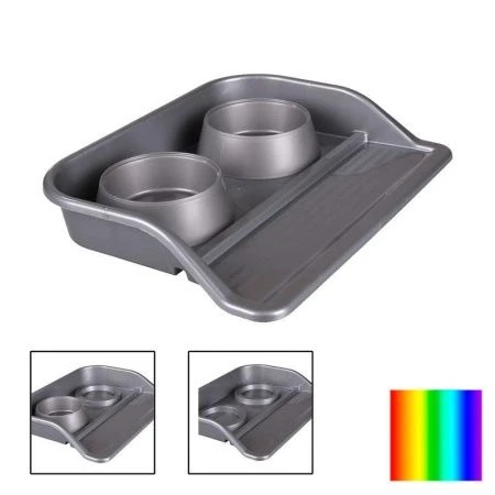 Миска для животных 2шт 300мл 296*410*60мм пластик с лотком (12)