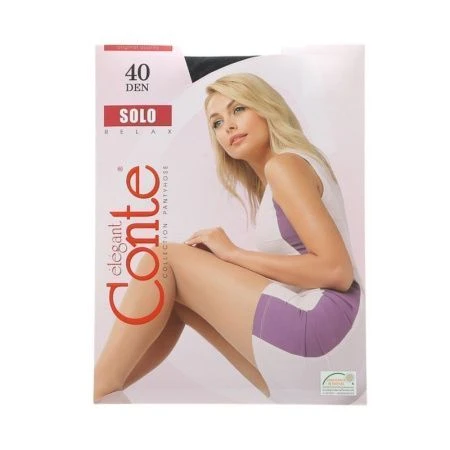 Колготки женские CONTE Solo 40den, р.7 nero