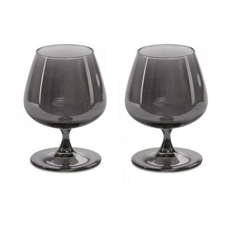 Бокалы для коньяка набор 2шт 400мл стекло СИЯЮЩИЙ ГРАФИТ (6)
