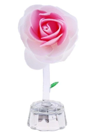 яяяФигурка яяяЧайная роза свет 1 бутон 13,5см 116542