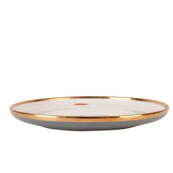 Тарелка мелкая 25,5*3см фарфор Royal line. Gray (4/24)