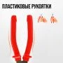 Плоскогубцы комбинированные металл 200мм шлифованные, пластиковые рукоятки, LOM (60)