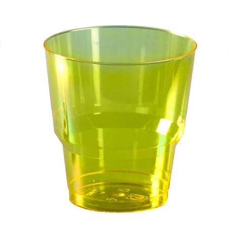 Стакан одноразовый 200мл полистирол КРИСТАЛЛ желтый (50/1000)