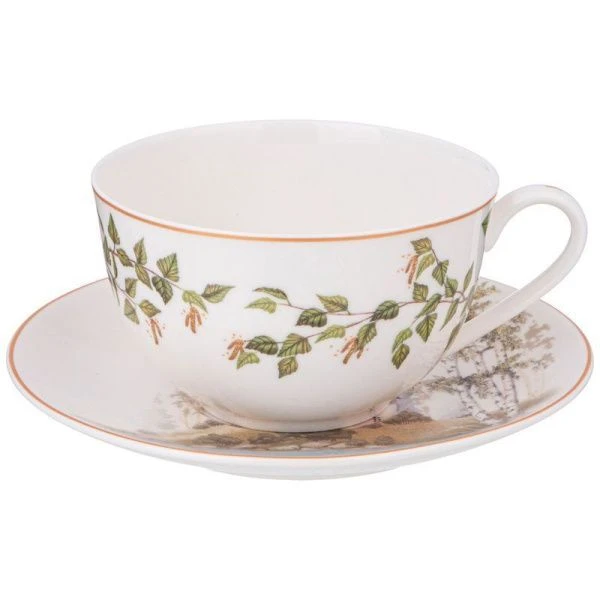 Чайный набор 12пр фарфор на 6 персон 300мл БЕРЁЗКИ (6)