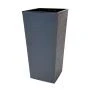 Горшок цветочный 43л 30,5*62см пластик ФИНЕЗИЯ ДЖУТ с вкладкой 20л антрацит (1)