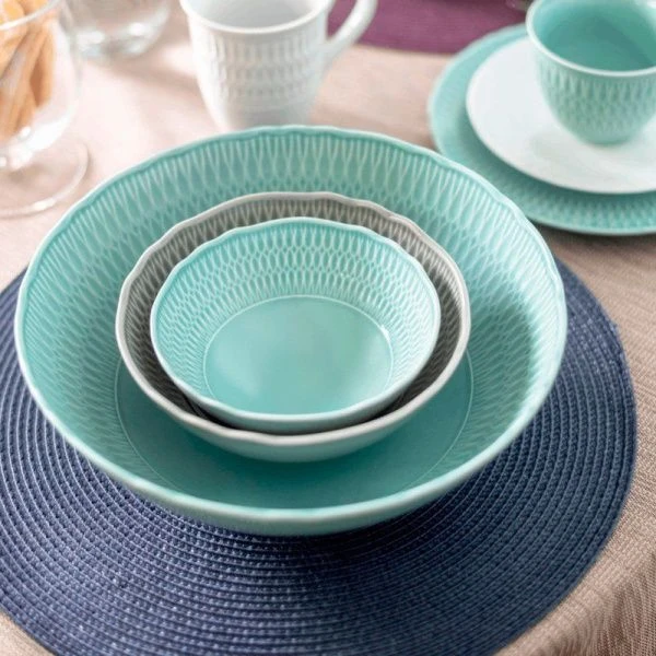 Салатник 26см фарфор СОФИЯ БИРЮЗА круглый 0883740 Sofia LB05