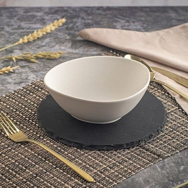 Салатник 16см фарфор ROCK WHITE треугольный DM8014-6 (6)