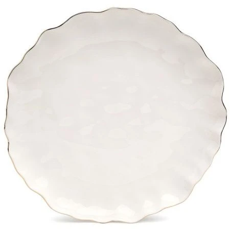 Тарелки мелкие набор 2шт 20*3см фарфор Charm с золотой отводкой десертные (12)