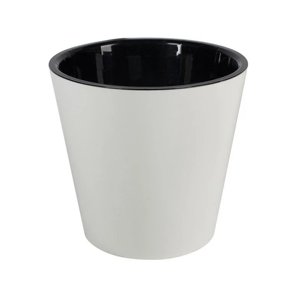 Горшок для цветов 10,5л 280мм пластик London белоснежный жасмин (6)