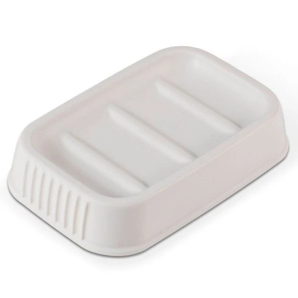 Мыльница открытая 12,5*8,5*2,5см пластик ЛАЙН молочная С566МОЛ (32)
