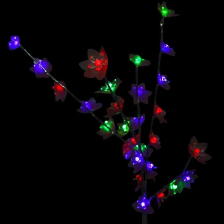 Дерево светодиодное 70см ЦВЕТЫ (28 диодов многоцветных без режимов) JC-5867 (50)