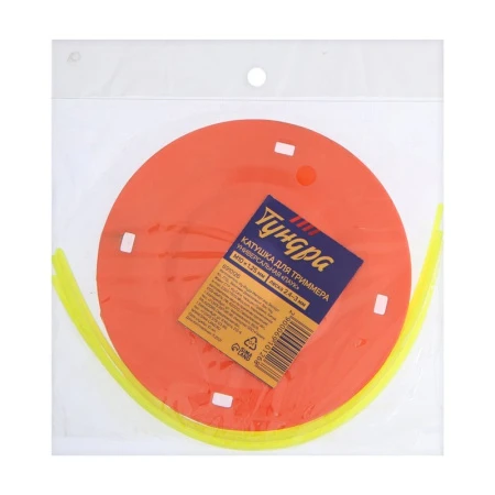 Катушка для триммера универсальная паук, леска пластик 2,4-3 мм ТУНДРА (50)