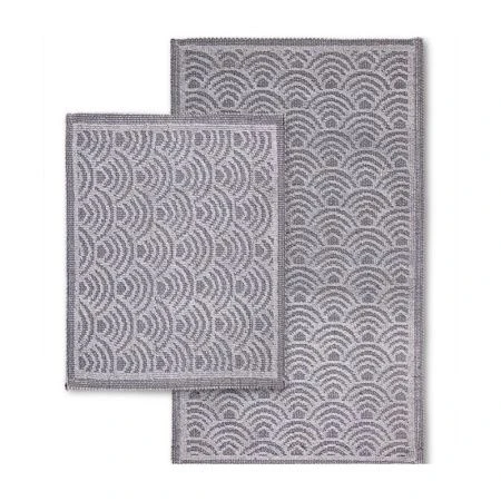 Набор ковриков в ванную 2пр 60*100/50*60 хлопок COTTON SHELL GRI (5)