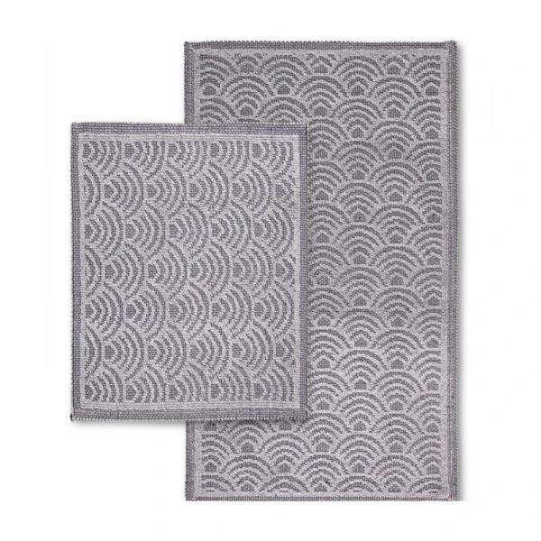 Набор ковриков в ванную 2пр 60*100/50*60 хлопок COTTON SHELL GRI (5)