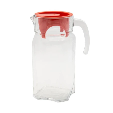 Кувшин 1,7л стекло ЛУНА с крышкой (6)