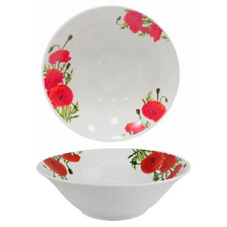 Салатник 800мл фарфор МАКИ 20,5см (12/48)