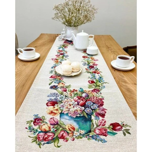 Салфетка 40*100см гобелен ТЮЛЬПАНЫ