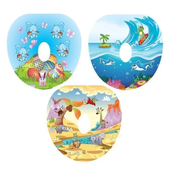 Сиденье на унитаз детское пластик мягкое с рисунком MPG4883 (30)