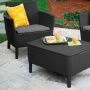 Набор мебели пластик Salemo balcony set (2 кресла, стол) графит (1)