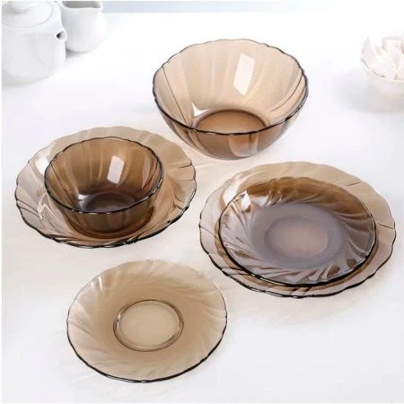 Столовый набор 45пр стекло ALTA MAREA дымка подар.уп (1)