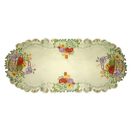 Салфетка сервировочная 40*90 овальная ПАСХАЛЬНАЯ ОВАЛ полиэстер YM-108047-1 (30)