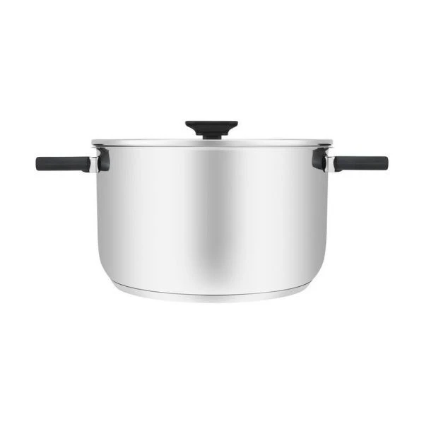 Кастрюля 5,8л h14см нерж.сталь ANSER со стекл.крышкой 24см (6)