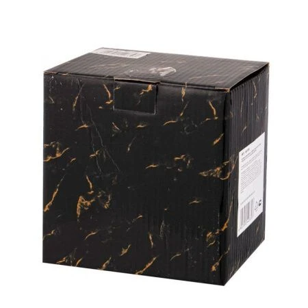 Банка для сыпучих продуктов 300мл 10,5*6,5см фарфор Fantasy с дер.крышкой черная (48)