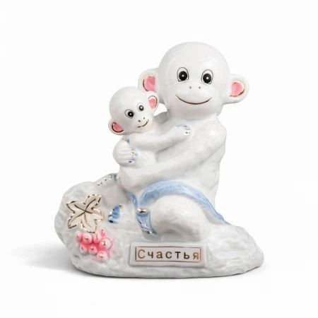 Фигурка Обезьянки фарфор 11*6,5*12,5см, W3815-1'HEN26772 (1-72)