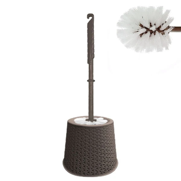 Ершик туалетный 14,5*14,5*40см пластик/нейлон Soul венге (24)