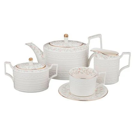 Чайный набор 15пр фарфор ФАБЬЕН на 6 персон 1100/400/300/280мл (4)
