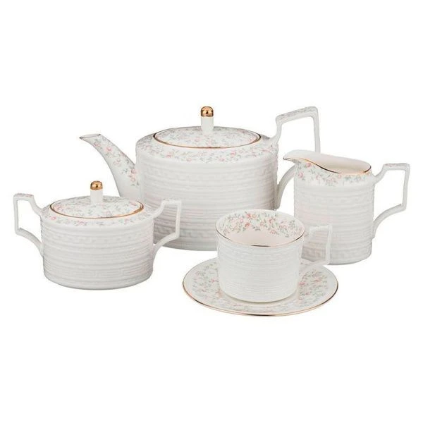 Чайный набор 15пр фарфор ФАБЬЕН на 6 персон 1100/400/300/280мл (4)