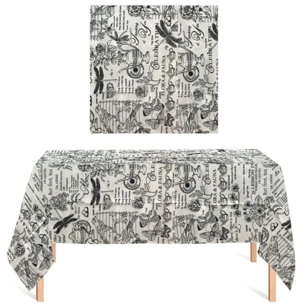 Скатерть 150*220см рогожка ВЕРСАЛЬ БЕЛЫЙ LeSonnet арт. 4 ВЫВОД