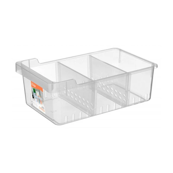 Контейнер универсальный 8,2л 225*380*140мм пластик Cypress с разделителями бесцветный (15) 221332001