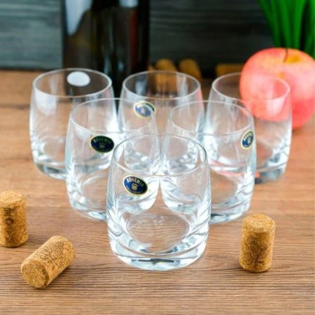 Стаканы для виски набор 6шт 230мл стекло ИДЕАЛ/ПАВАУ 25015/230 (8) 19385