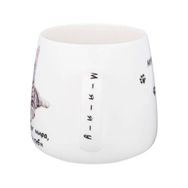 Кружка 400мл фарфор БЕРИ КОТА (24)