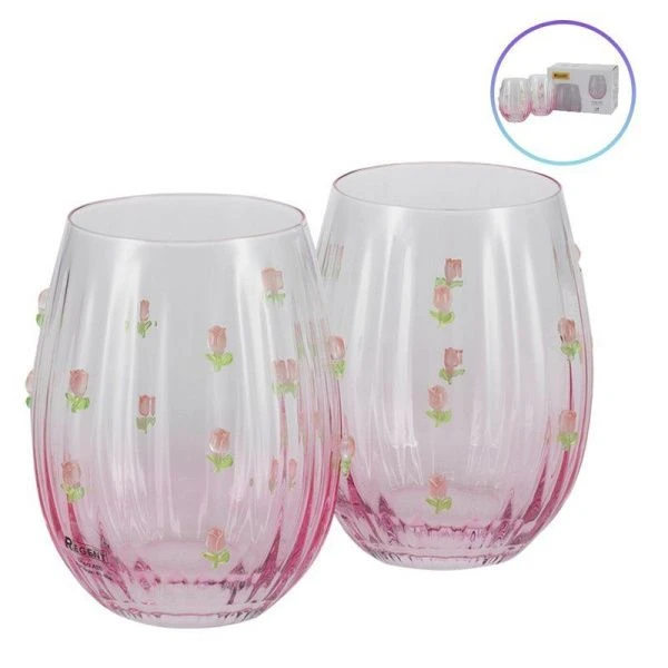 Стаканы набор 2шт 590мл стекло ASTI 81-806 (12)