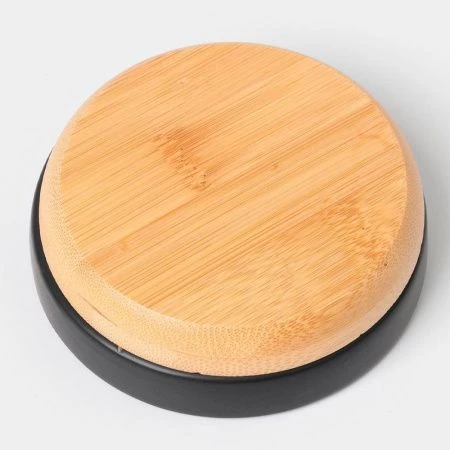 Набор для ванной "Эко" 4 предмета (мыльница. дозатор для мыла, 2 стакана), цвет черный   6851677