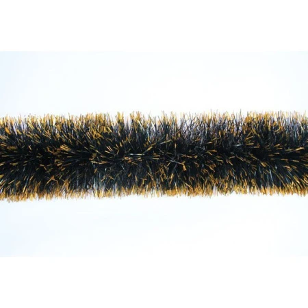 Мишура 2м 10см Норка зеленая с золотыми кончиками Г-285 (40)