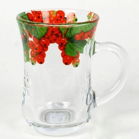 Кружка 145мл стекло АРМУД (Чай и кофе КРАСНАЯ СМОРОДИНА деколь (12) Кружка 145мл стекло АРМУД (Чай и кофе КРАСНАЯ СМОРОДИНА деколь (12)