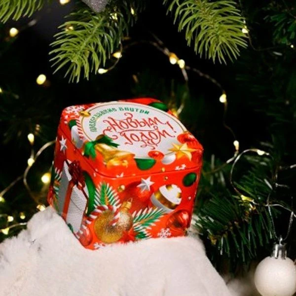 Металлический Сундучок с предсказаниями Новогодние украшения НУ-8999