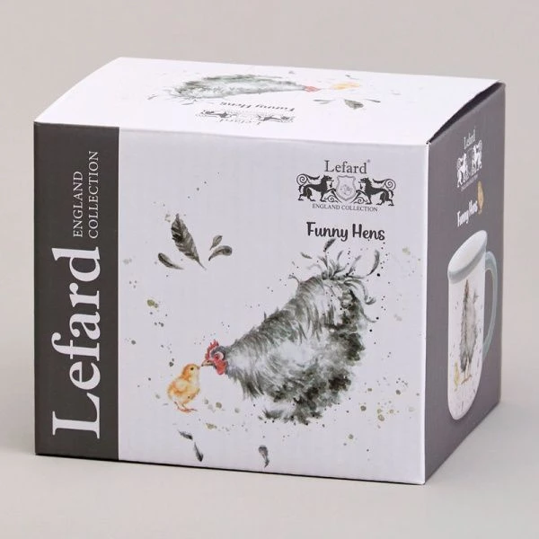 Кружка 450мл 13*10*9,5см керамика FUNNY HENS (36)