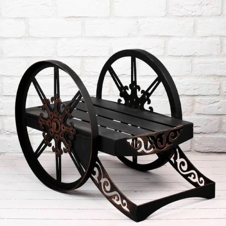 Дровница Пушка сталь 63*35*40см (1)