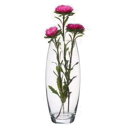 Ваза для цветов 26см d11см стекло ФЛОРА (6)
