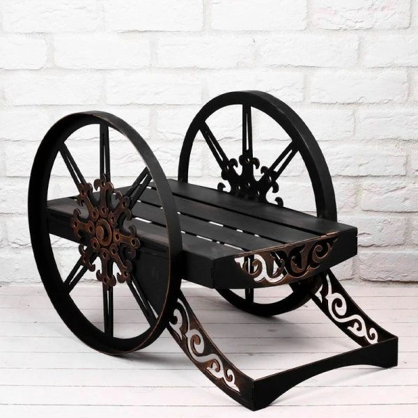 Дровница Пушка сталь 63*35*40см (1)