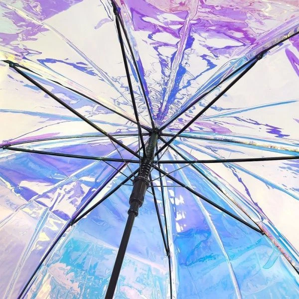 Зонт женский трость автомат 8 спиц Голография 6207 Caplier (12)