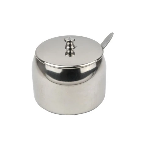 Сахарница 360мл 10см нерж.сталь 560-9/JC-12392 (96)