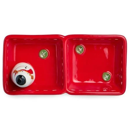 Менажница 2 секции 22*11*10,5см керамика Christmas Gift (18)